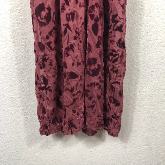 Lovers + Friends Tatum Maeve Pink Velvet Burnout Cut Out Maxi Dress Medium - Picture 11 of 15